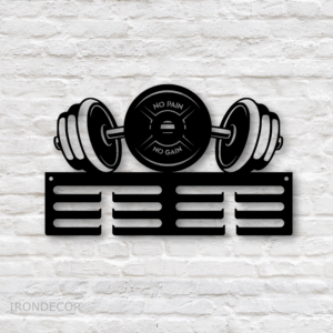 Kovový držák medailí – powerlifting