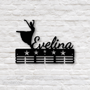 Kovový držák medailí – bálové tance