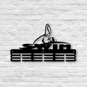 Kovový držák medailí – plavání