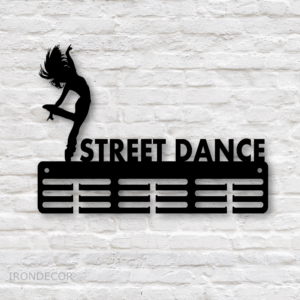 Kovový držák medailí – street dance