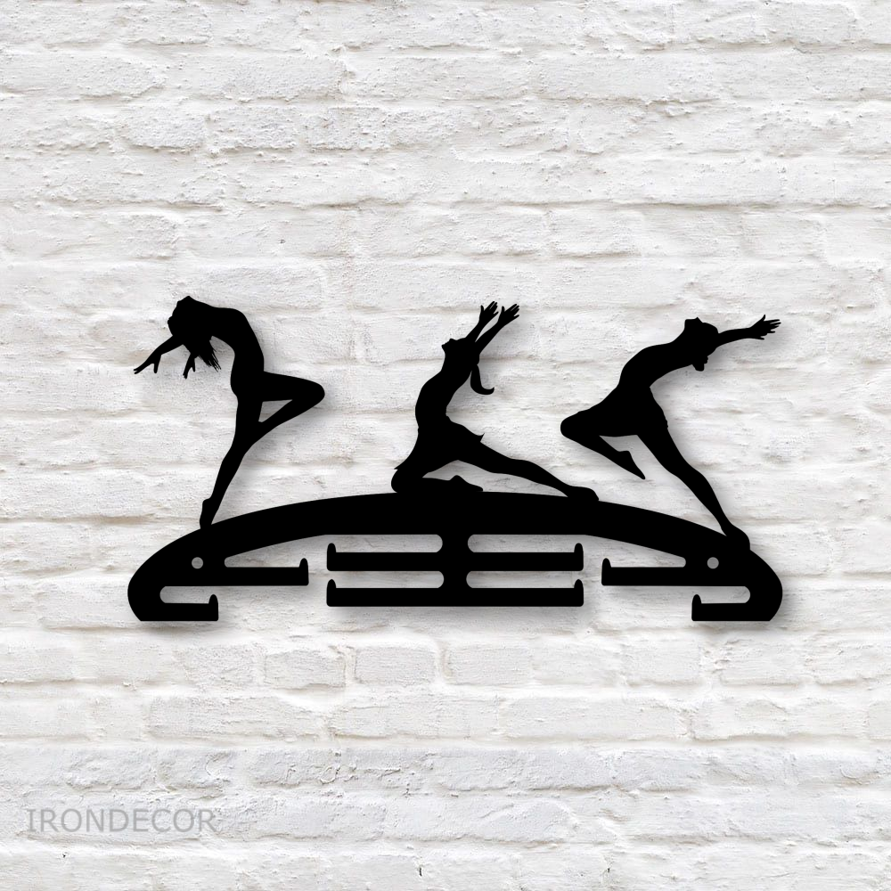 Kovový držák medailí – gymnastika