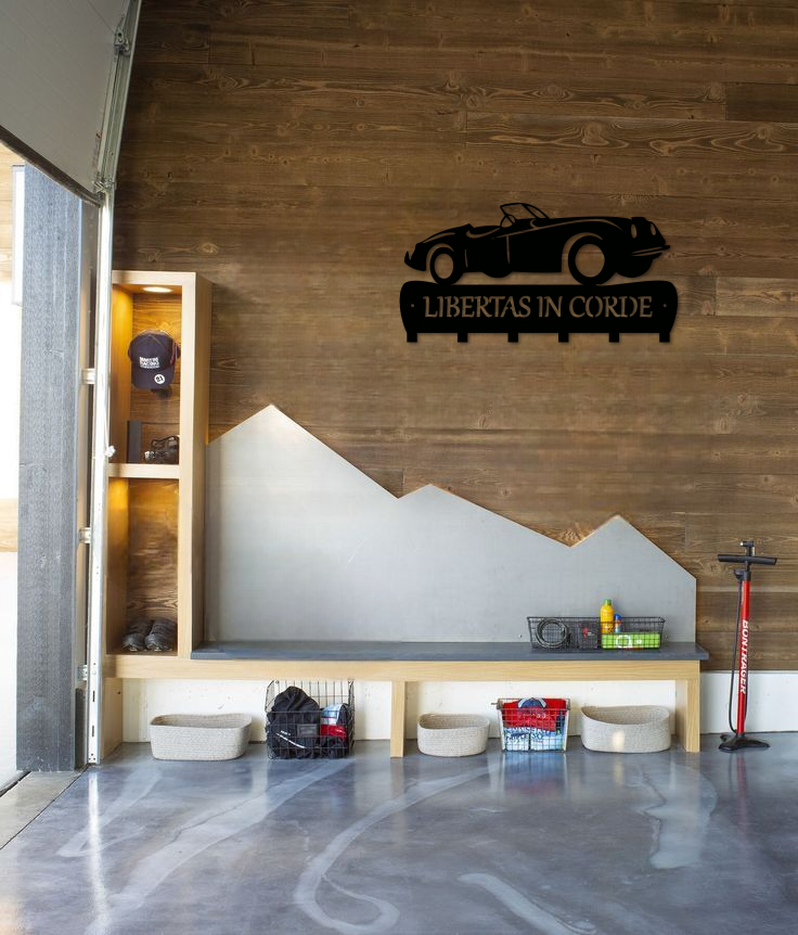 Designový nástěnný kovový věšák - Obrázek 3