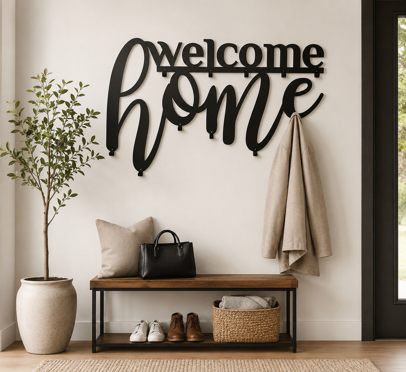 Kovový věšák WELCOME HOME - Obrázek 6