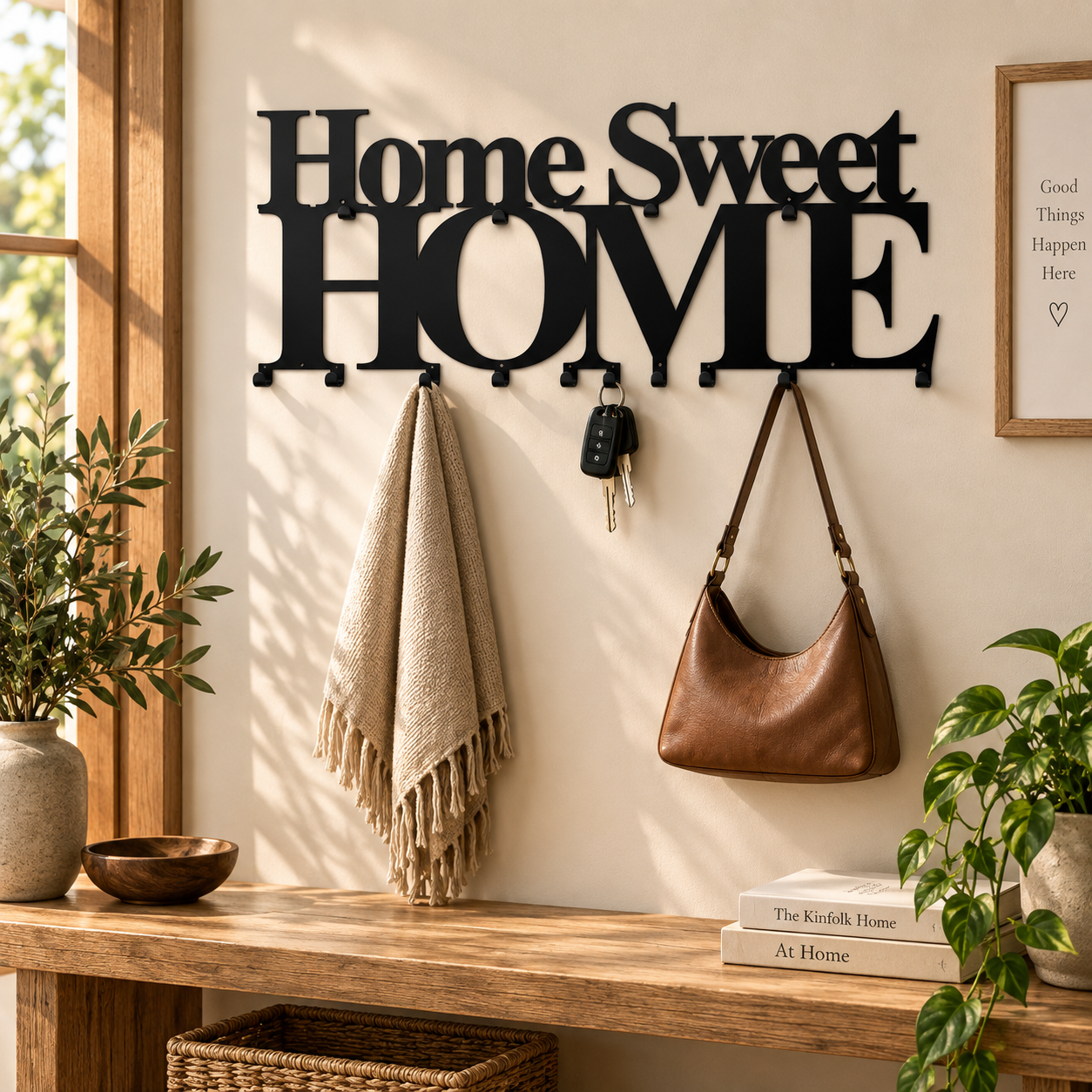 Kovový věšák HOME SWEET HOME - Obrázek 5