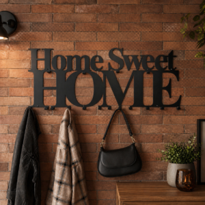 Kovový věšák HOME SWEET HOME
