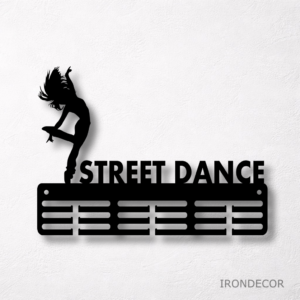 Kovový držák medailí – street dance